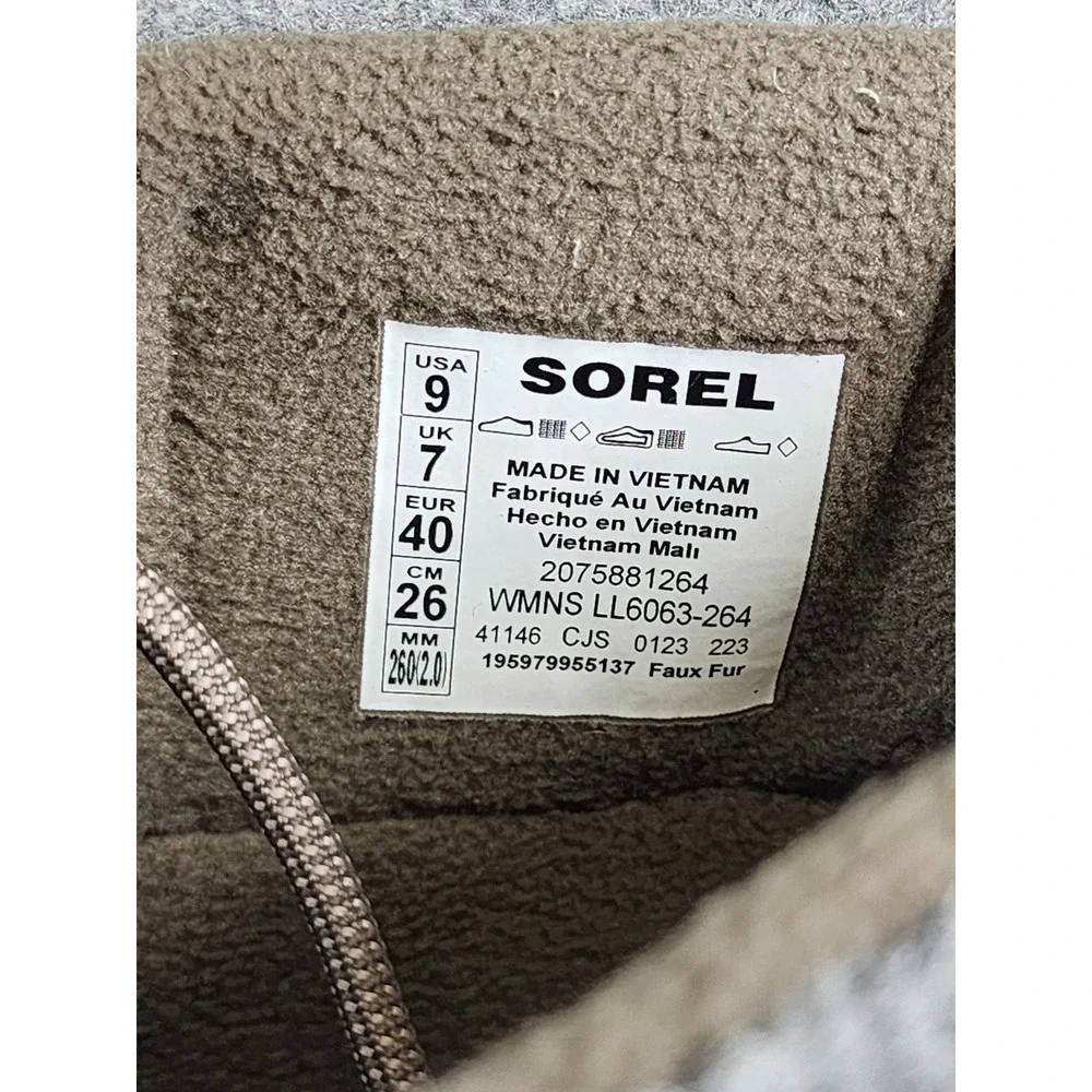 Sorel Kinetic Impact NXT Boot Women Size 9 Brown Waterproof Winter Ankle
